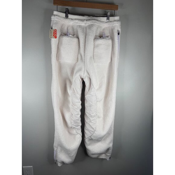 Free People Movement Sundown Fleece Jogger Ivory Sherpa Cozy Pants Size M NWT - Picture 5 of 5